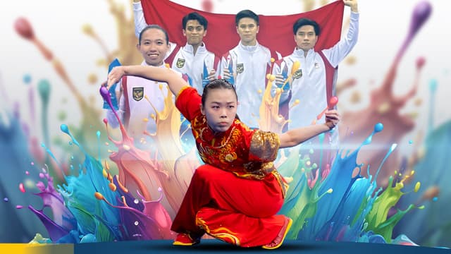 Diva Bersinar, Edgar Bicara Juang: Dua Emas untuk Indonesia di Piala Asia Wushu 2025